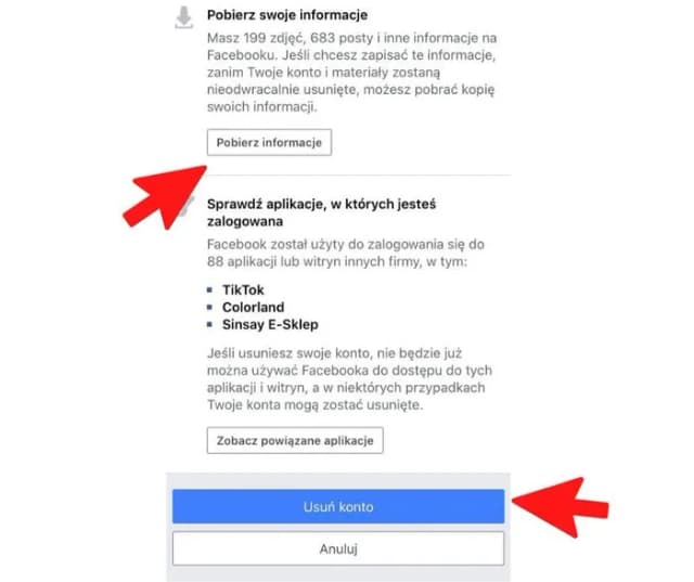 Jak zamknąć Facebooka na zawsze i uniknąć utraty danych Jak zamknąć Facebooka na zawsze i uniknąć utraty danych